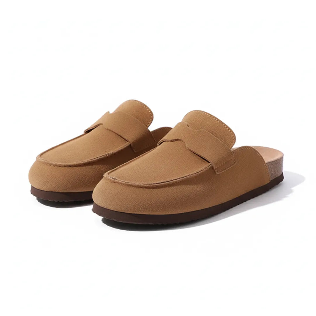 Mone Suède Pantoffels Dames - Comfortabele Clogs met Harde Zool