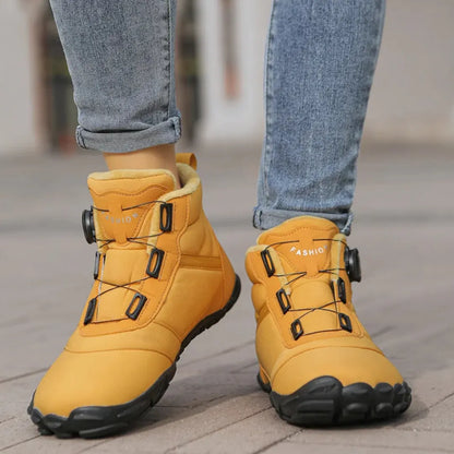 Axton Barefoot Winterboots – Laarzen met Warme Voering & Boa Sluiting