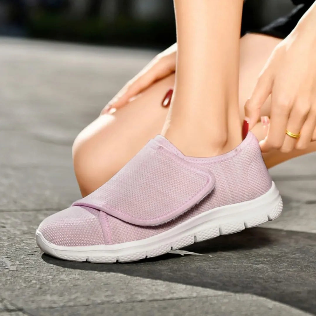 Diabetes Schoenen Dames – Orthopedische Instappers met Klittenband