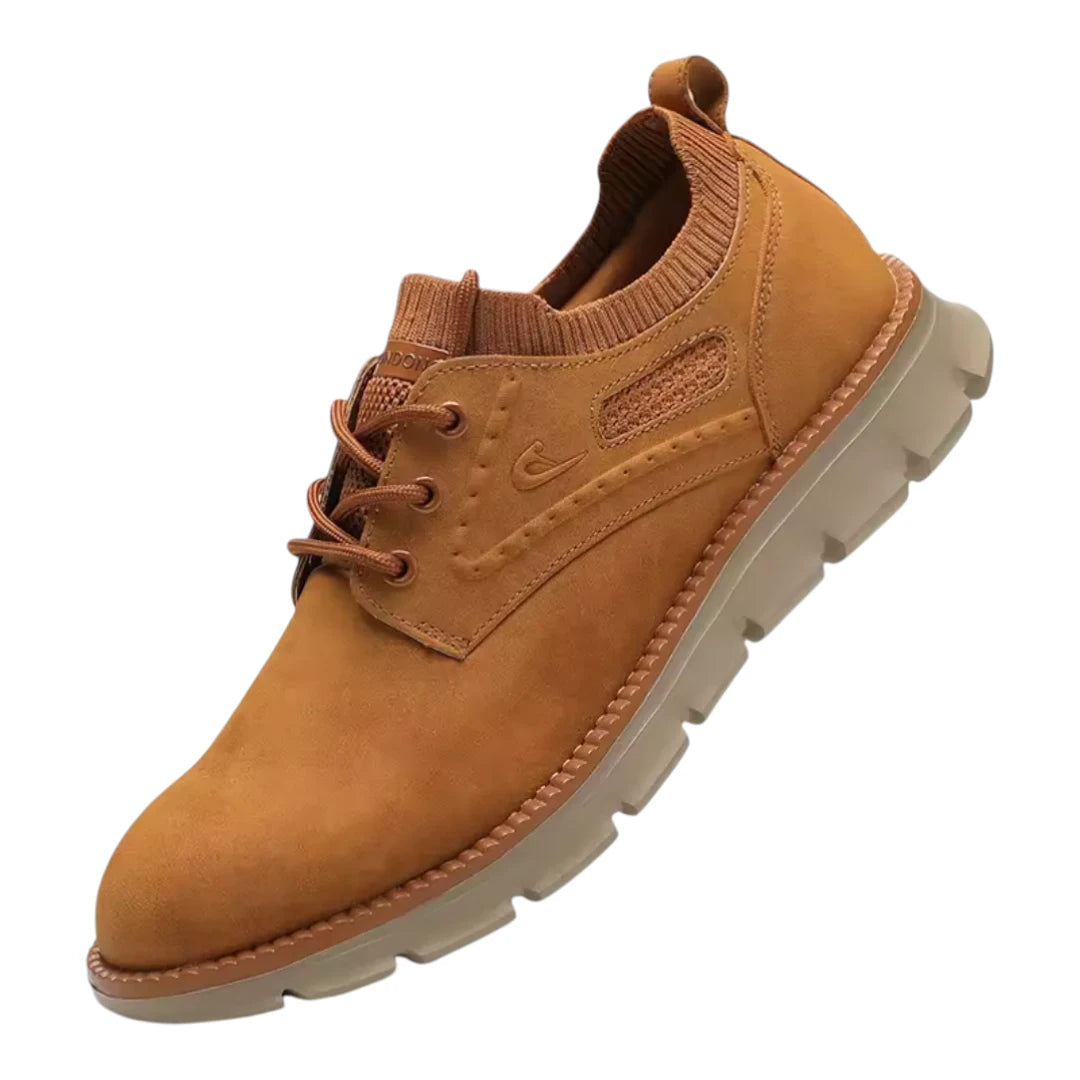 Casual Leren Schoenen Heren - Flexibele Zool & Ademend Design