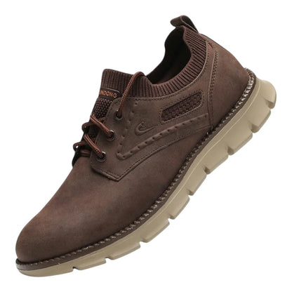 Casual Leren Schoenen Heren - Flexibele Zool & Ademend Design