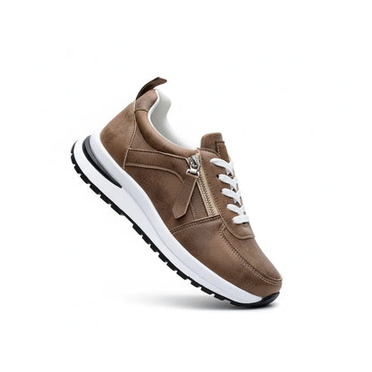 Livia Dames Sneakers - Comforabele Veterschoenen met Demping