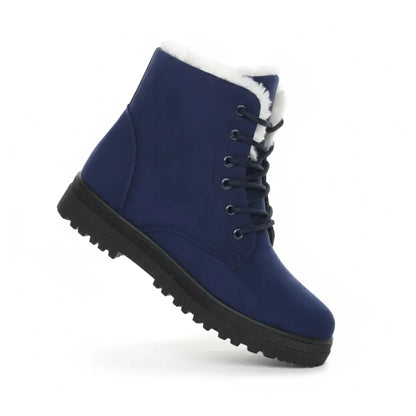 Dames Winterboots – Warme Enkellaarsjes met Voering en Antislip Zool