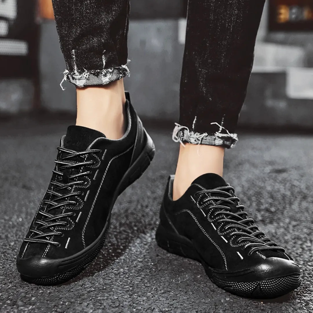 Suède Wandelschoenen Heren - Sneakers met Hielversteviging & Demping