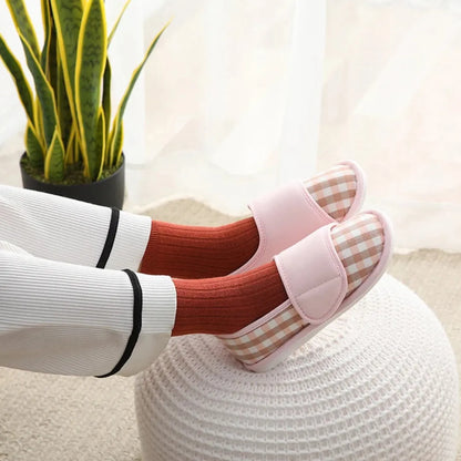 Reni Diabetes Pantoffels Dames – Orthopedische Sloffen met Klittenband