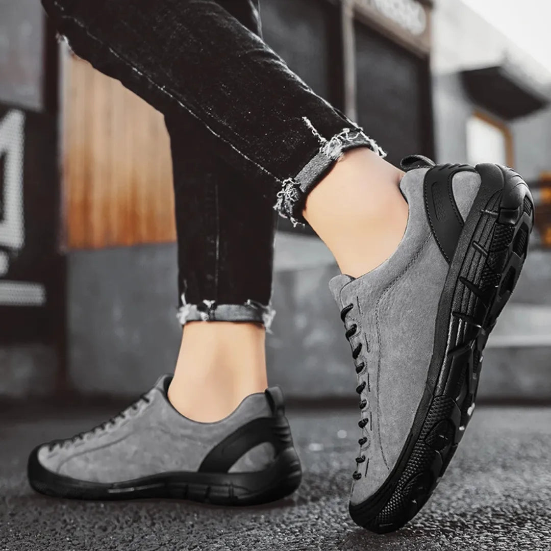 Suède Wandelschoenen Heren - Sneakers met Hielversteviging & Demping