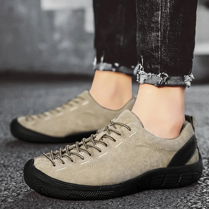 Suède Wandelschoenen Heren - Sneakers met Hielversteviging & Demping