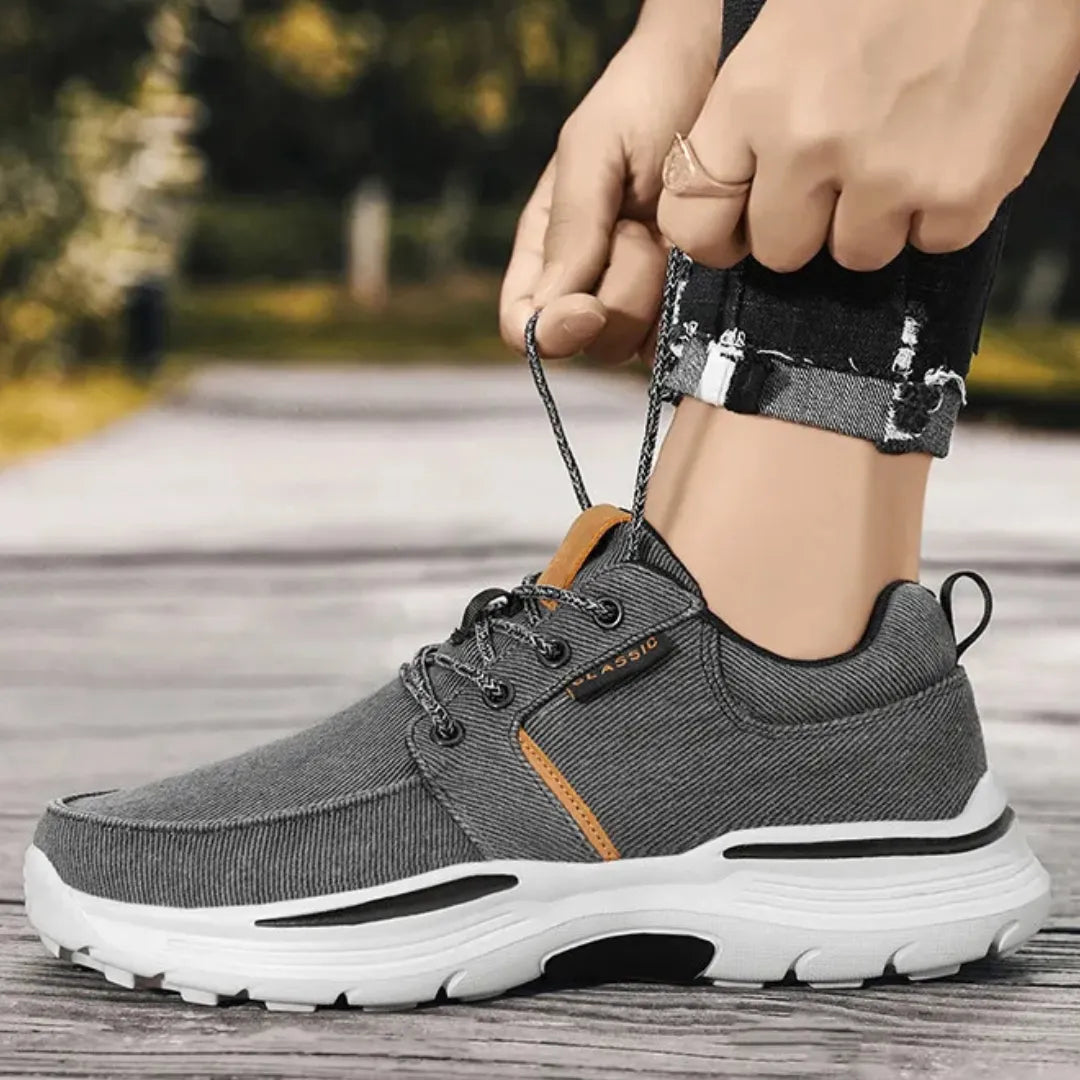 Mark Comfortabele Heren Sneakers met Demping - Uitneembare Zool
