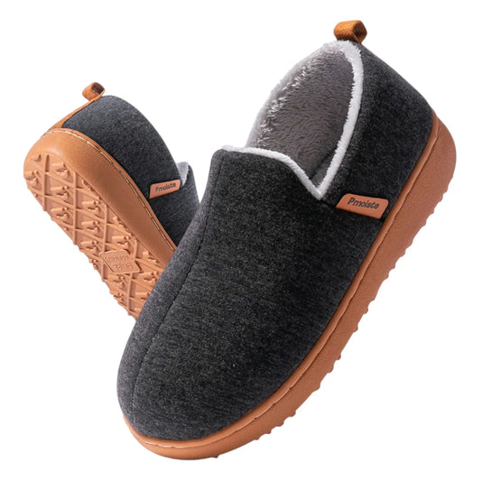 Pantoffels met Harde Zool & Fleece Voering - Warme Sloffen