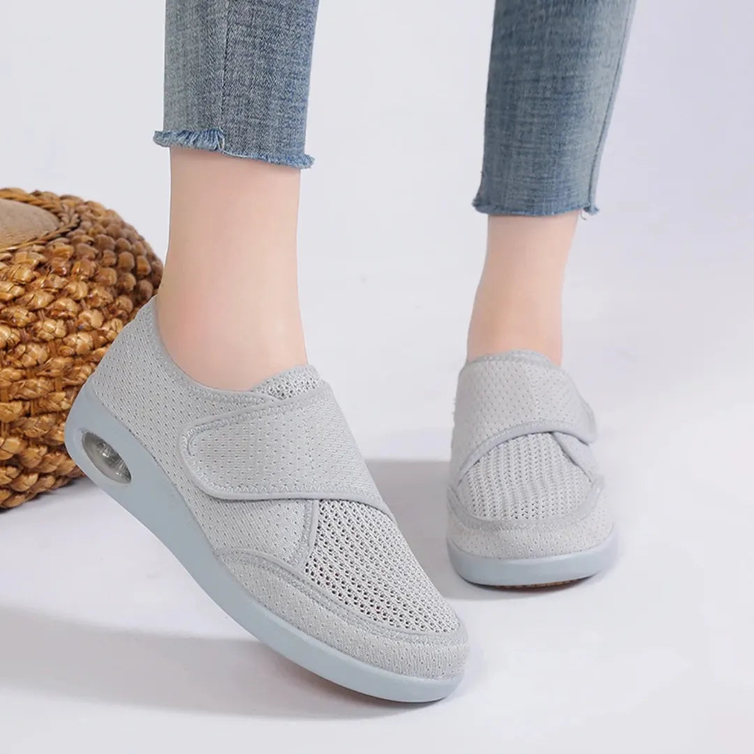 Diabetes Schoenen Dames - Brede Schoenen met Ademend Mesh