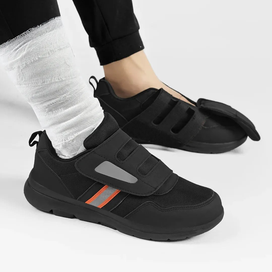Darin Brede Schoenen met Klittenband - Geschikt bij Hielspoor