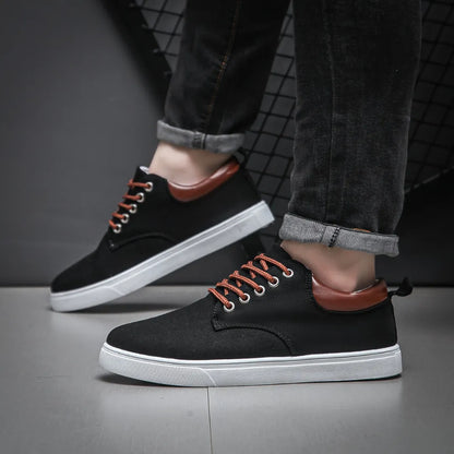 Casual Sneakers Heren - Schoenen met Vetersluiting & Uitneembare Zool