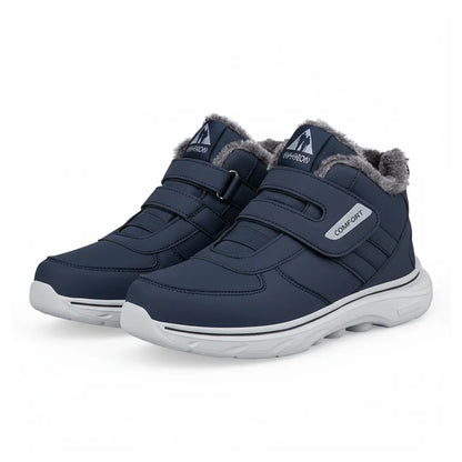 Lars Heren Snowboots met Klittenband – Diabetes Schoenen met Voering