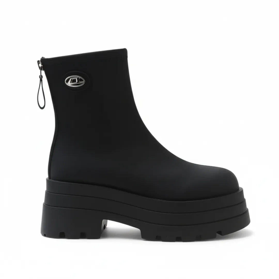 Roxy Platform Boots Dames – Chunky Enkel laarzen met Plateauzool