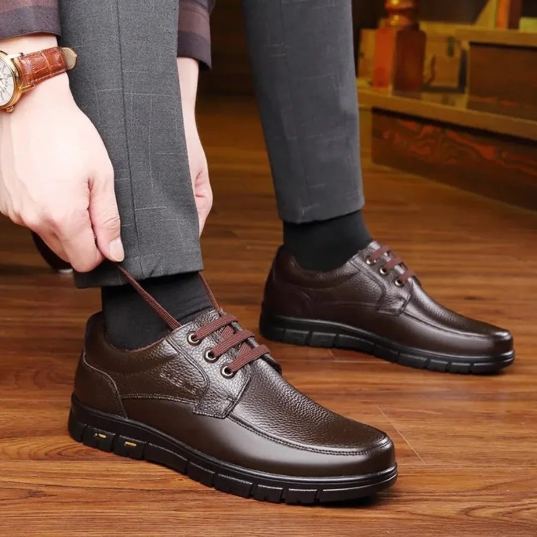 Mason Leren Veterschoenen Heren