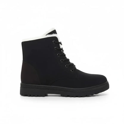Dames Winterboots – Warme Enkellaarsjes met Voering en Antislip Zool