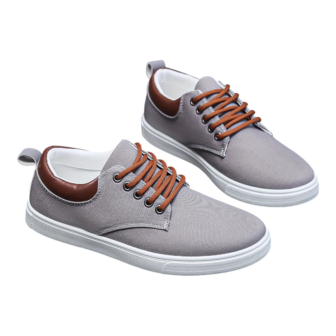 Casual Sneakers Heren - Schoenen met Vetersluiting & Uitneembare Zool