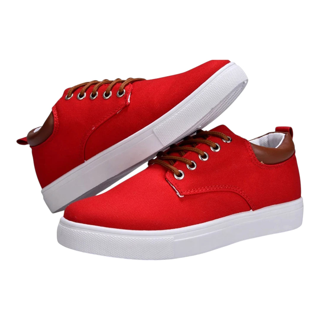 Casual Sneakers Heren - Schoenen met Vetersluiting & Uitneembare Zool