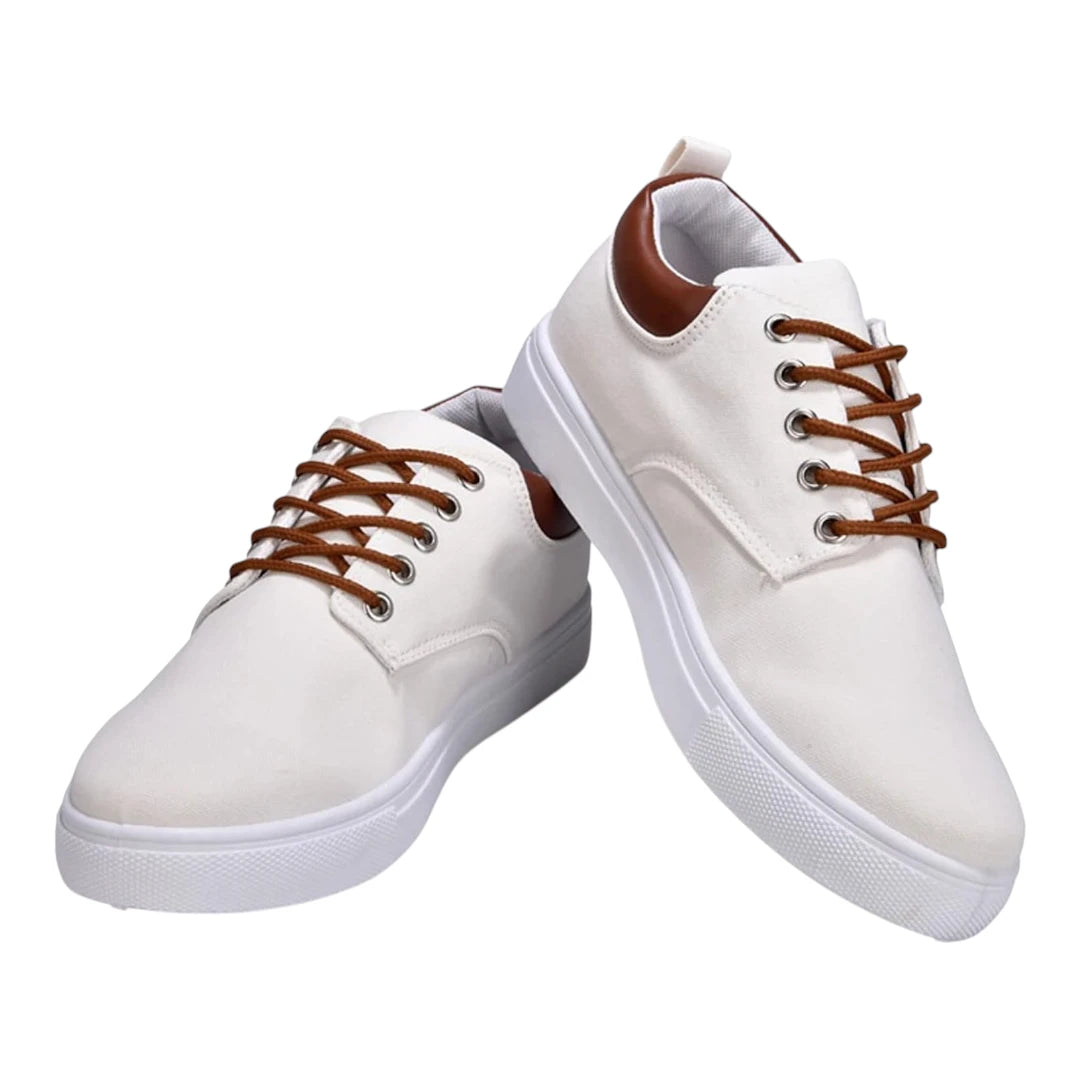 Casual Sneakers Heren - Schoenen met Vetersluiting & Uitneembare Zool