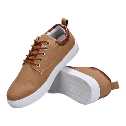 Casual Sneakers Heren - Schoenen met Vetersluiting & Uitneembare Zool