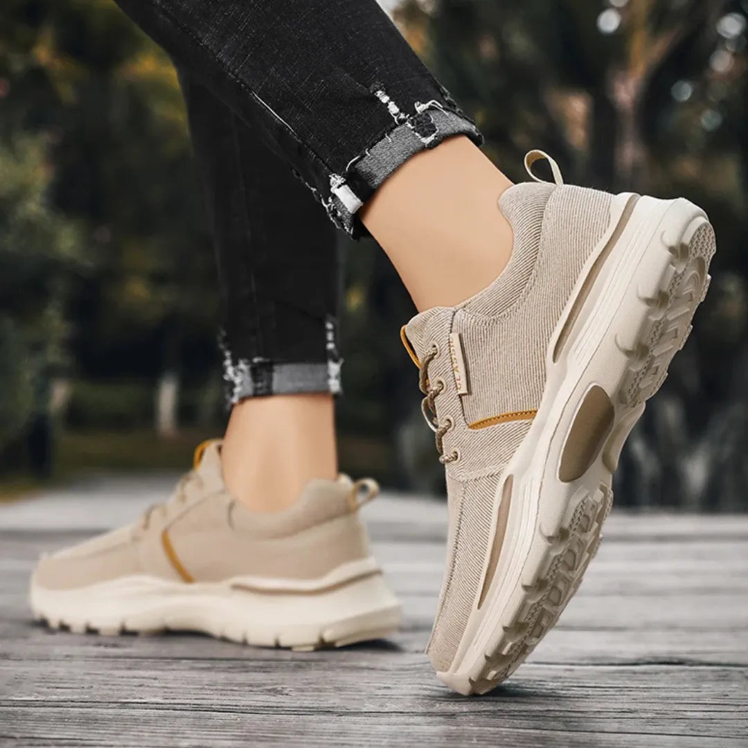 Mark Comfortabele Heren Sneakers met Demping - Uitneembare Zool