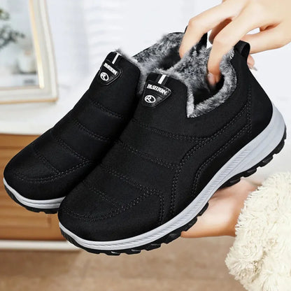 Sven Heren Winter Instappers – Warme Gevoerde Snowboots met Gripzool