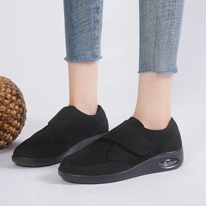 Diabetes Schoenen Dames - Brede Schoenen met Ademend Mesh