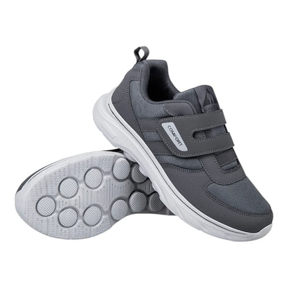 Heren Diabetes Schoenen met Hakje - Schoenen met Klittenband & Demping