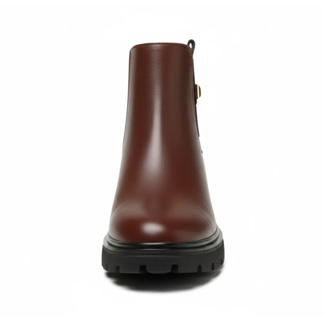 Raya Gevoerde Enkellaarzen Dames – Warme Snowboots met Rits