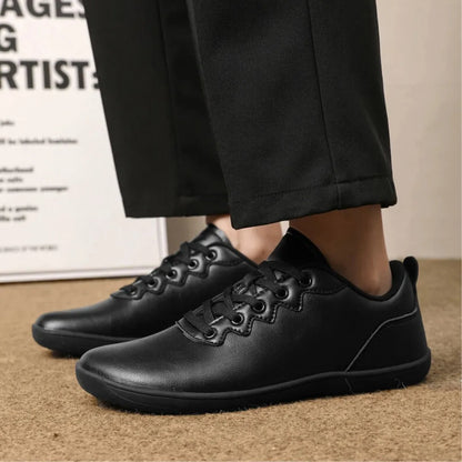 Barefoot Schoenen Unisex - Vegan Leer Sneakers met Brede Neus