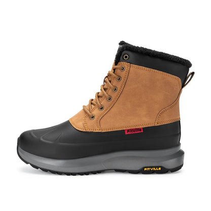 Piet Heren Winterlaarzen – Gevoerde Snowboots met Brede Teendoos