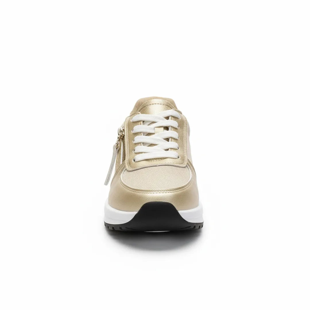 Livia Dames Sneakers - Comforabele Veterschoenen met Demping