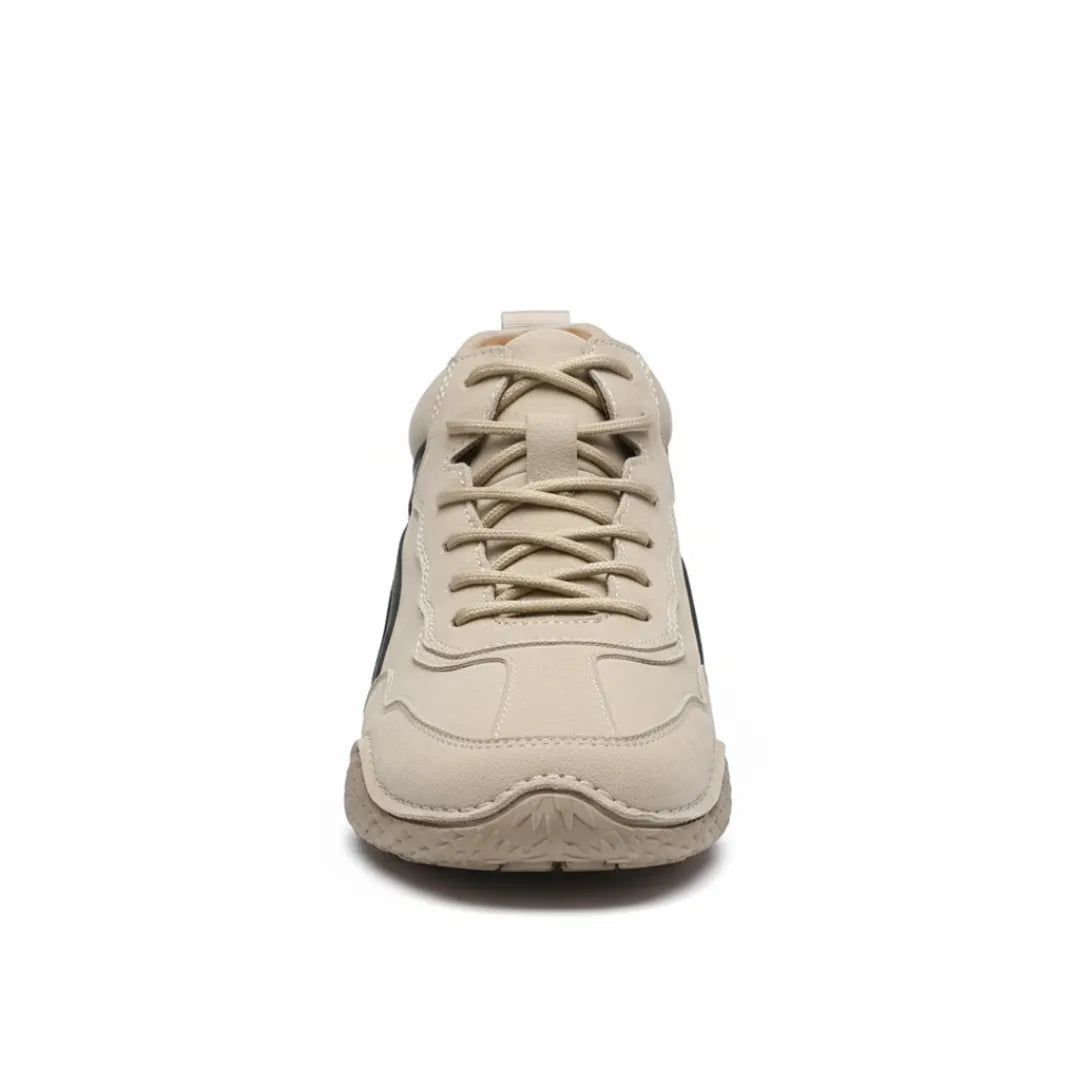 Arvid Leren Herenschoenen - Comfortabele Hoge Sneakers met Antislip