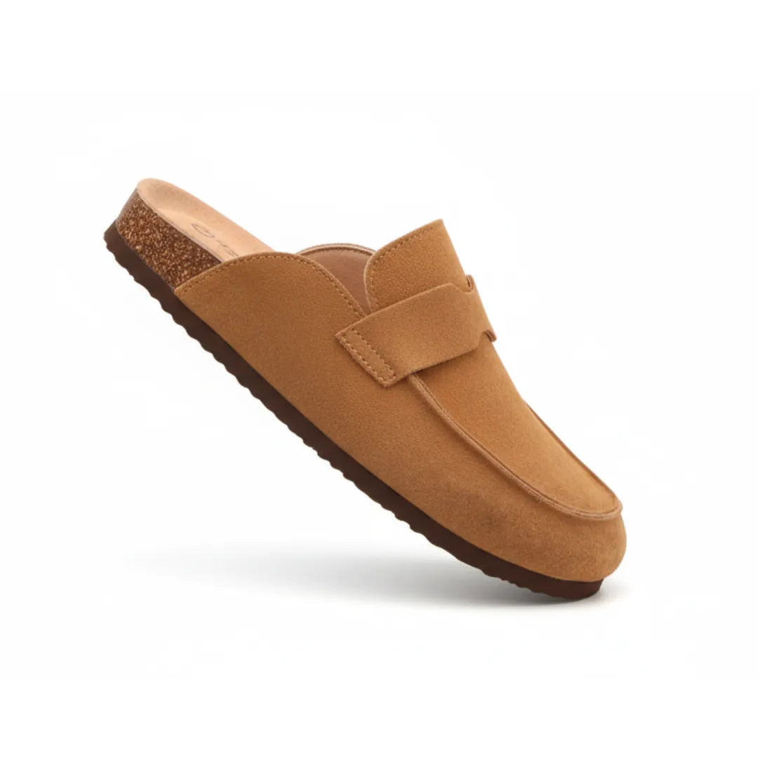 Mone Suède Pantoffels Dames - Comfortabele Clogs met Harde Zool