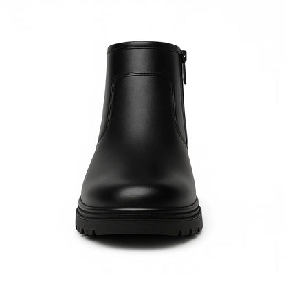 Zeno Leren Enkellaarzen Heren – Comfortabele Schoenen met Rits