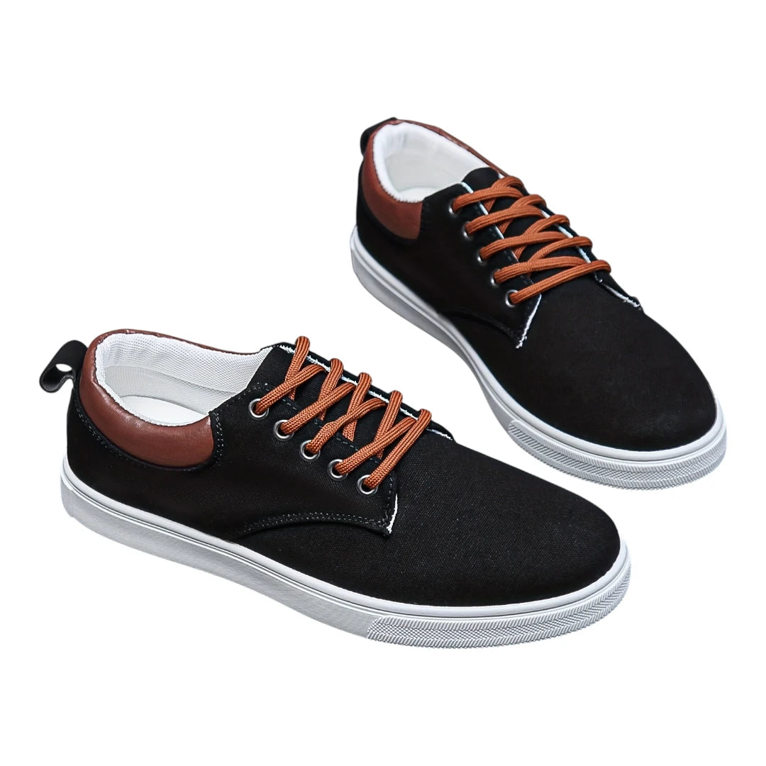 Casual Sneakers Heren - Schoenen met Vetersluiting & Uitneembare Zool