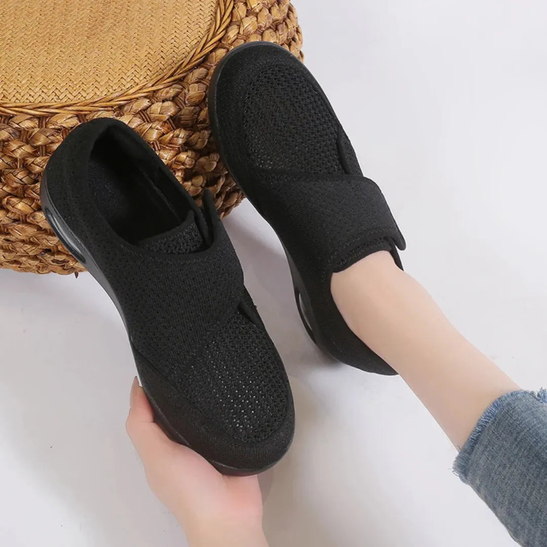 Diabetes Schoenen Dames - Brede Schoenen met Ademend Mesh