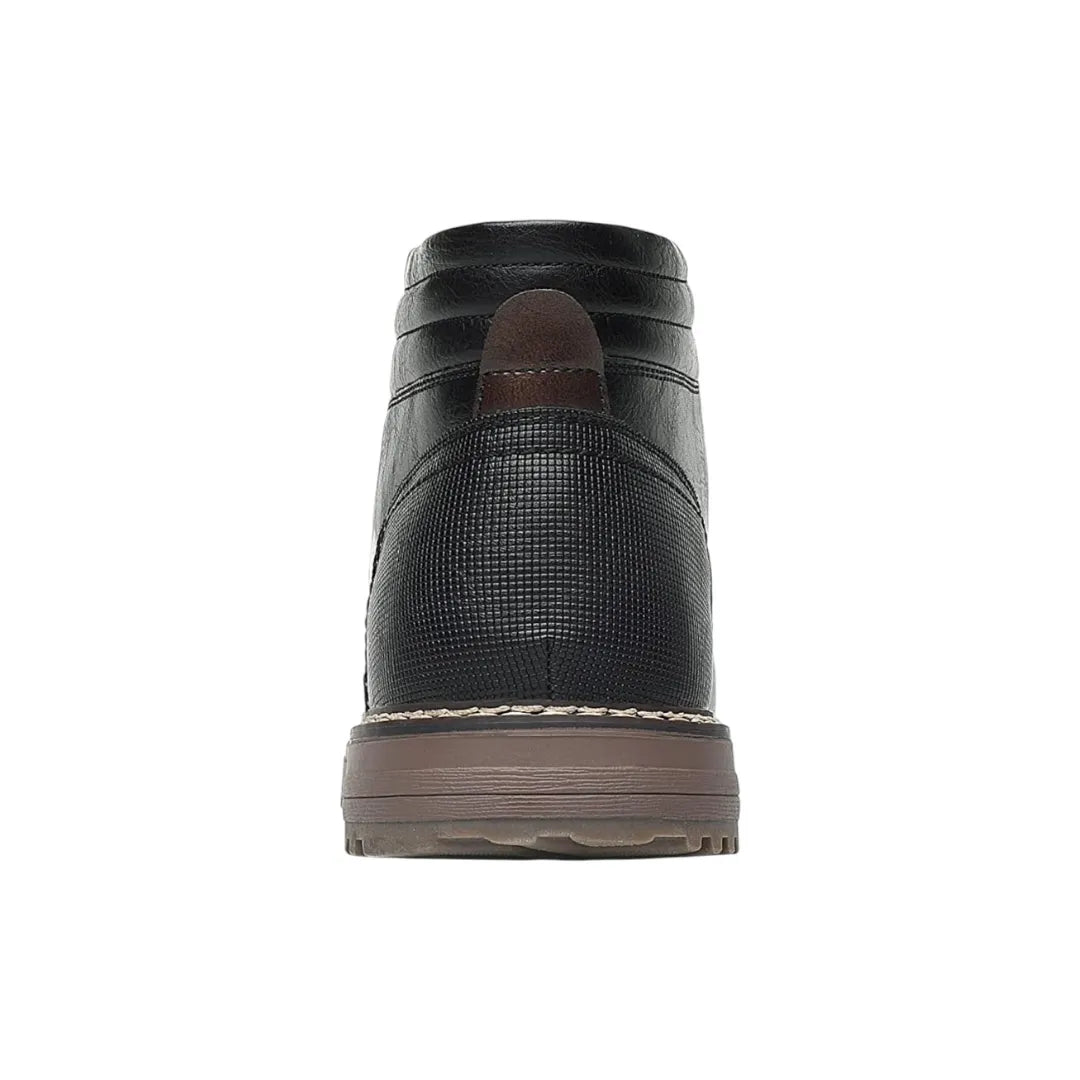 Vegan Leren Enkelboots Heren – Comfortabele Casual Veterschoenen