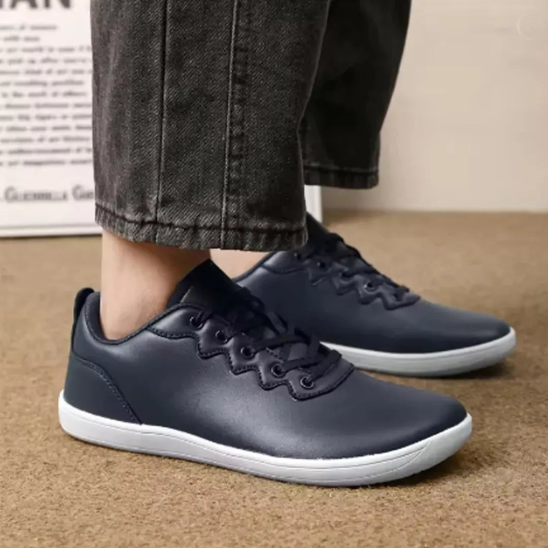 Barefoot Schoenen Unisex - Vegan Leer Sneakers met Brede Neus