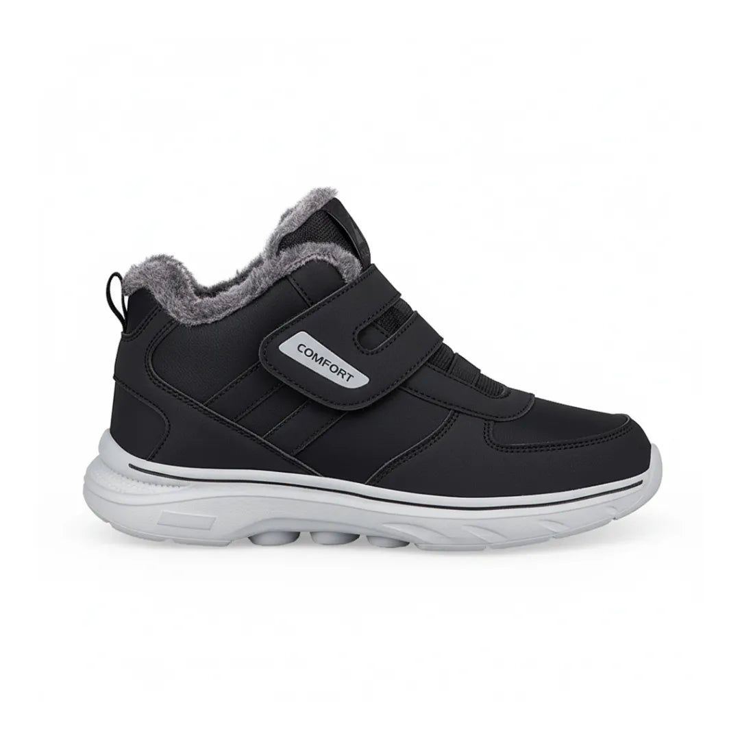 Lars Heren Snowboots met Klittenband – Diabetes Schoenen met Voering