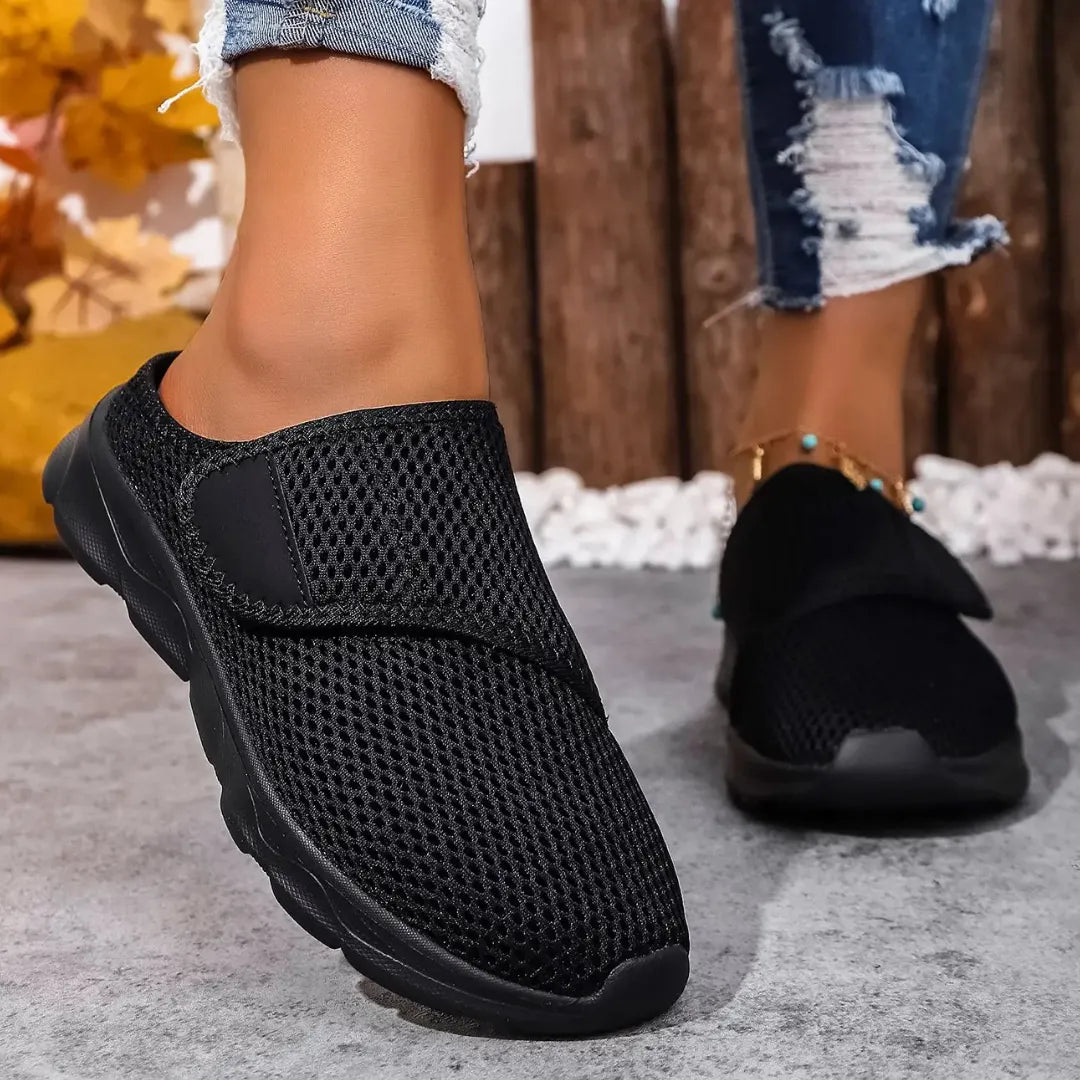 Tesa Dames Instap Pantoffels - Verstelbare Diabetes Pantoffels