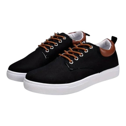 Casual Sneakers Heren - Schoenen met Vetersluiting & Uitneembare Zool