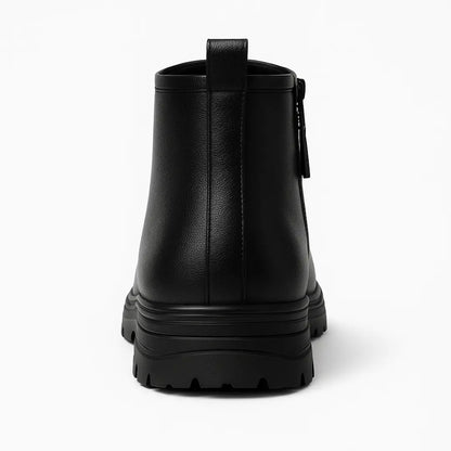 Zeno Leren Enkellaarzen Heren – Comfortabele Schoenen met Rits