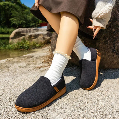 Pantoffels met Harde Zool & Fleece Voering - Warme Sloffen
