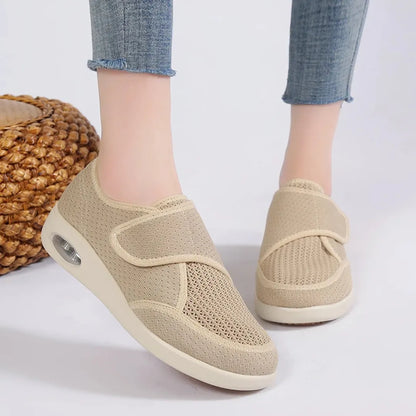 Diabetes Schoenen Dames - Brede Schoenen met Ademend Mesh
