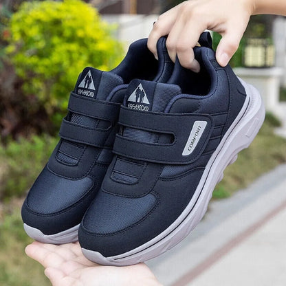 Heren Diabetes Schoenen met Hakje - Schoenen met Klittenband & Demping