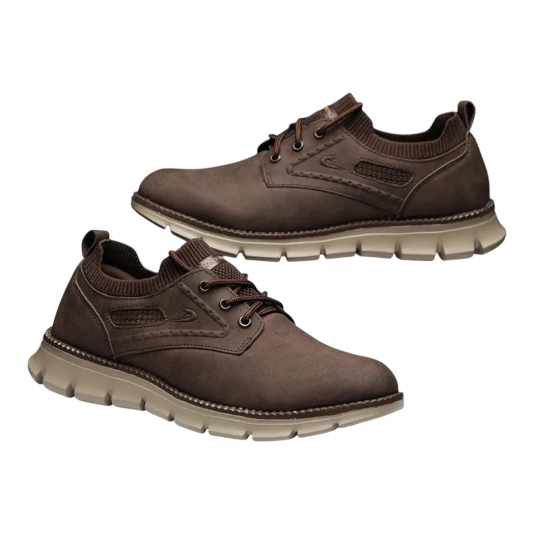 Casual Leren Schoenen Heren - Flexibele Zool & Ademend Design
