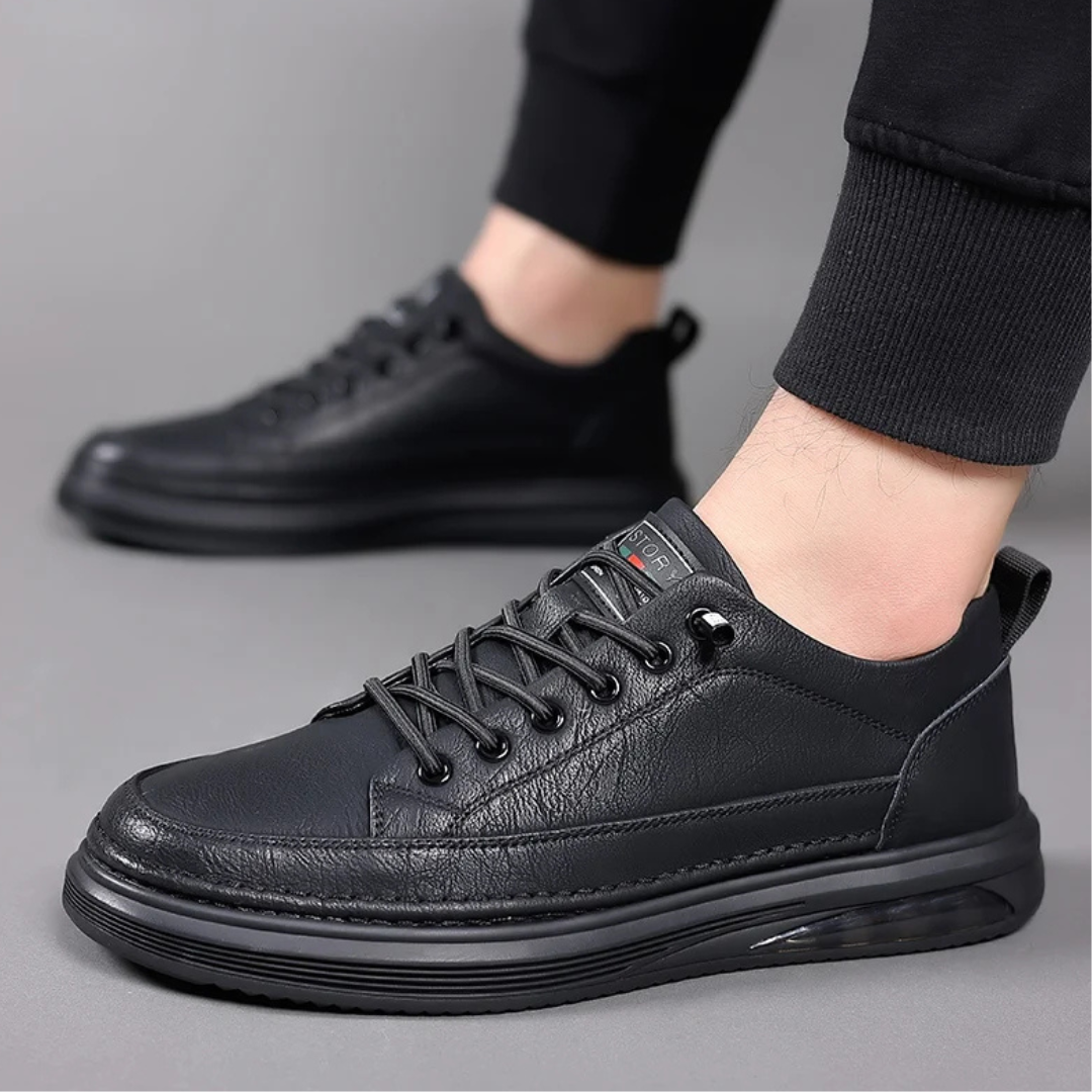 Dylan Heren Sneakers met Elastische Vetersluiting – Dempende Zool