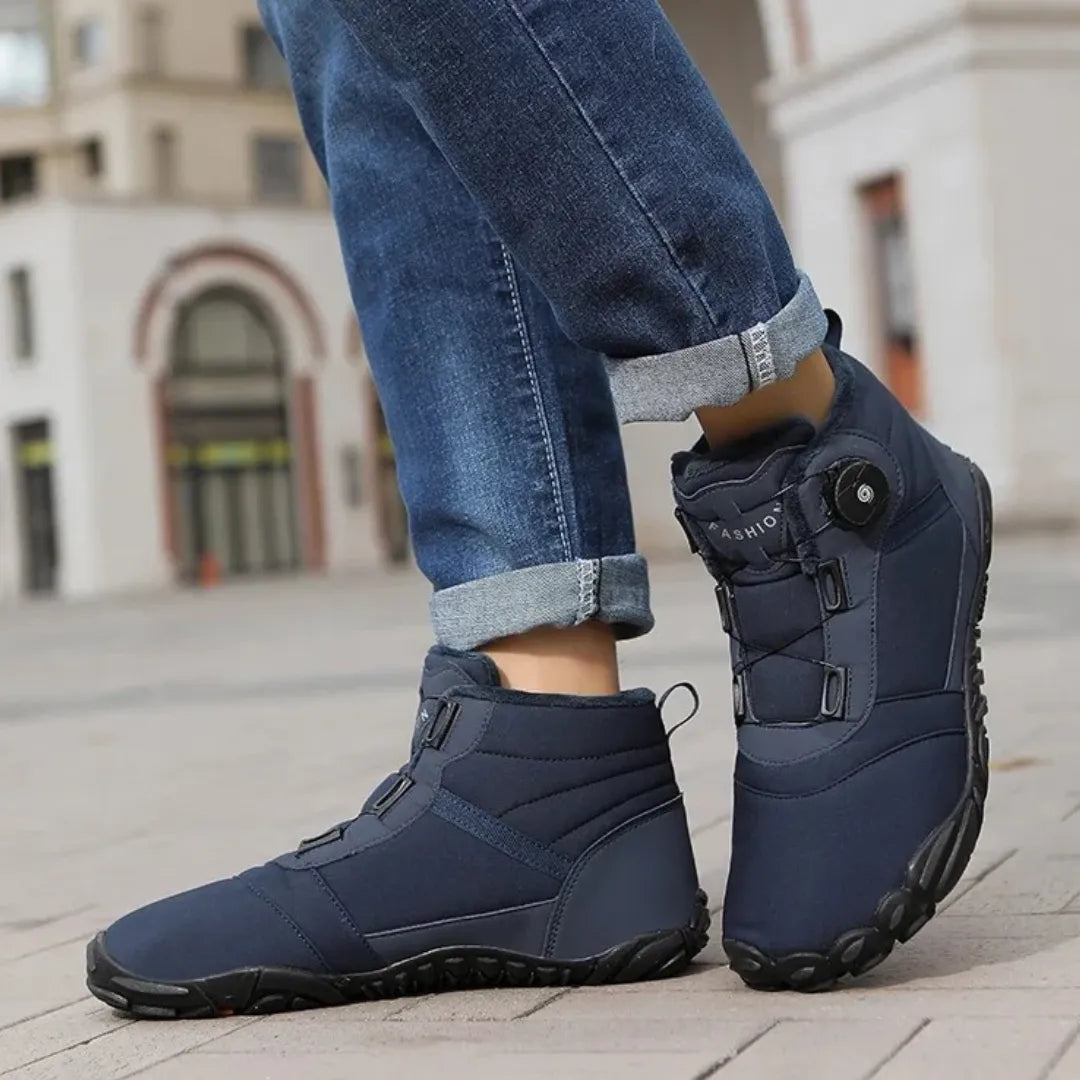 Axton Barefoot Winterboots – Laarzen met Warme Voering & Boa Sluiting