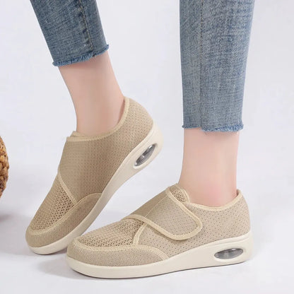 Diabetes Schoenen Dames - Brede Schoenen met Ademend Mesh